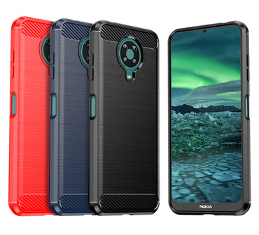 Modern Carbon Fiber Silicone Phone Case for Nokia G400 G60 G50 G21 G20 G11 G10 Brushed Texture Protective Back Cover Case