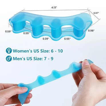 Correcting Silicone Toe Separators Spreaders Fix Bunions and Restore Toes, Straightener for Overlapping Toes Foot Care Tools