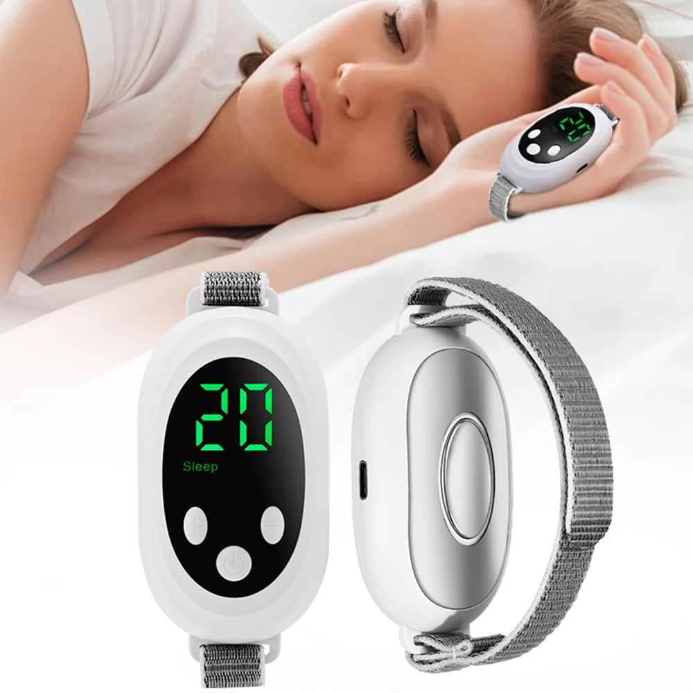 Smart Micro-Current Handheld Sleep Aid Instrument Relieves Stress Anxiety Insomnia Improves Sleep Palm Pulse Sleep Helper