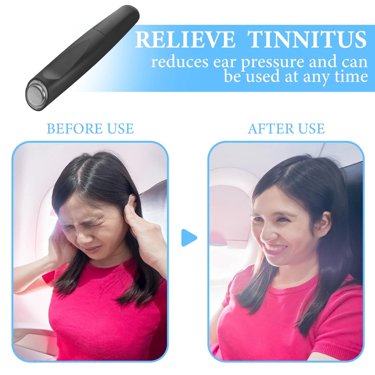 Portable Thermal Tinnitus and Earaches Relief Pen Ear Stimulation and Relaxation Care Device