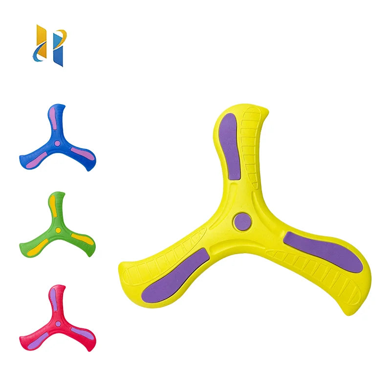 Soft Durable Boomerang Flying Disc Three-leaf Outdoor Adult-kids Fun Interactive Sports Toy Gift