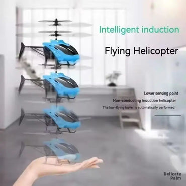 Mini RC Remote Control Helicopter Drone Safe Fall-Resistant RC Rechargeable Drone Children Adults Toys