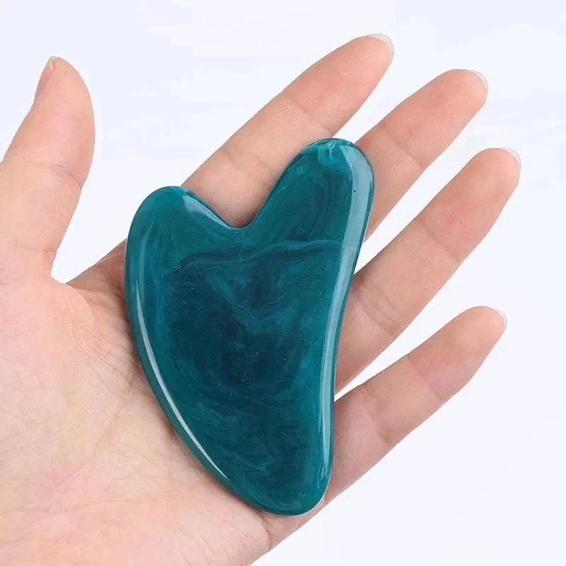 Heart Shape Resin Gua sha Massage Scraper For Eyes Face Massager Acupoint Face Eye Care SPA Massage Tool