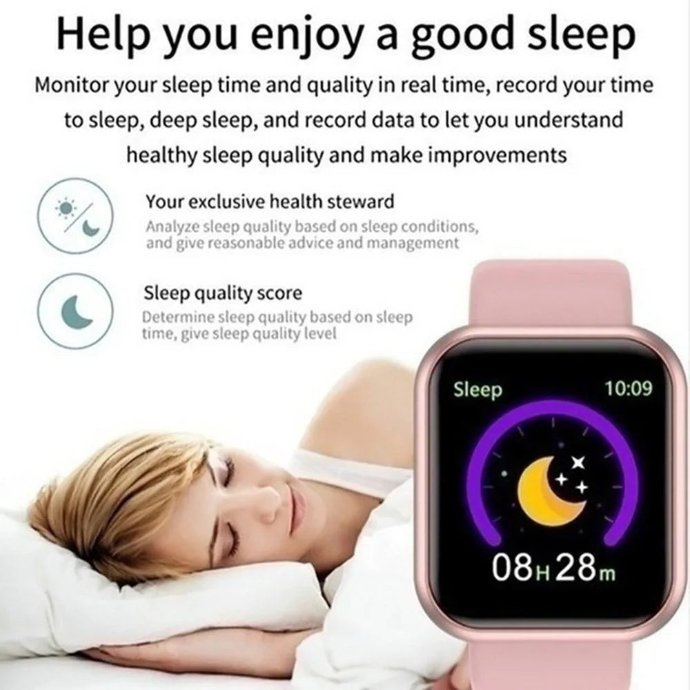 High Quality Multi Functional Smartwatch for Women Men Wristwatch Bluetooth Connected Phone Music Player Fitness Tracker Sport Bracelet Sleep Monitor Digital Watch