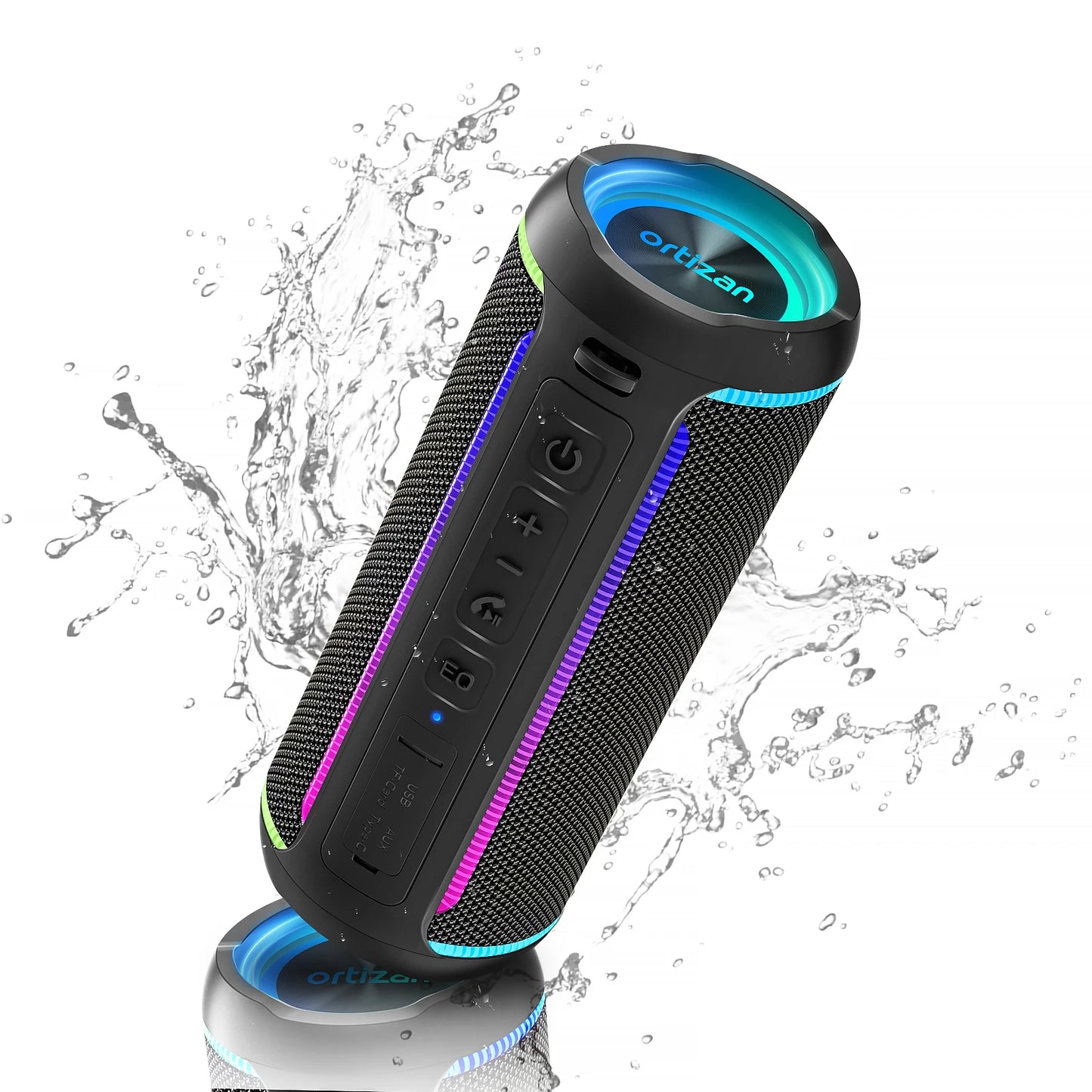 Powerful 40W Portable Bluetooth Speaker with Bass Boost IPX7 Waterproof Wireless Speaker with 6600mAh Battery USB/TF/AUX