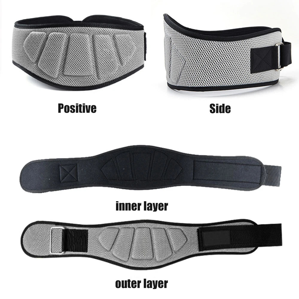 Weight Lifting Waist Back Belts for Sports Fitness Gym Workout Lumbar Back Support, Powerlifting, Strength Training, Squat, Weightlifting
