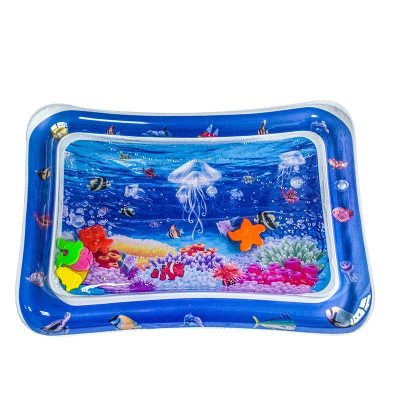 Inflatable Tummy Time Mat Premium Baby Water Play Mat for Infants and Toddlers Baby Toys Sensory Development, Strengthen your Baby's Muscles