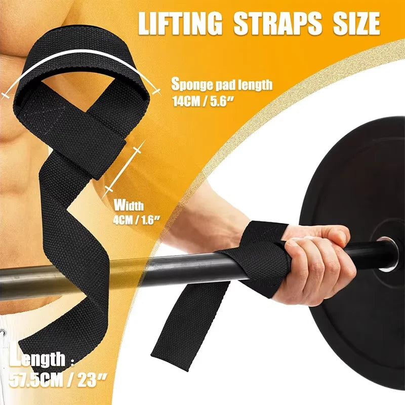 Lifting Fitness Workout Wrist Strap Brace for Weightlifting, Crossfit, Bodybuilding Support Kettlebell Dumbbell Weights Strength
