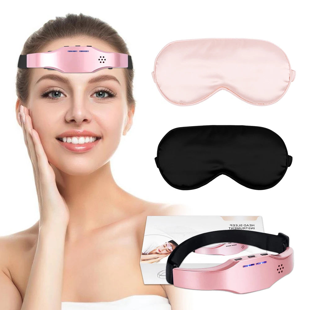 Electric Smart Insomnia Migraine Sleep Relief Head Massager Stress Release Sleep Therapy Device