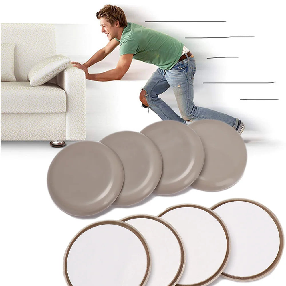 Anti Scratch Furniture Leg Slider Pads 4pcs Set for Easy Moving Heavy Furniture Floor Protectors