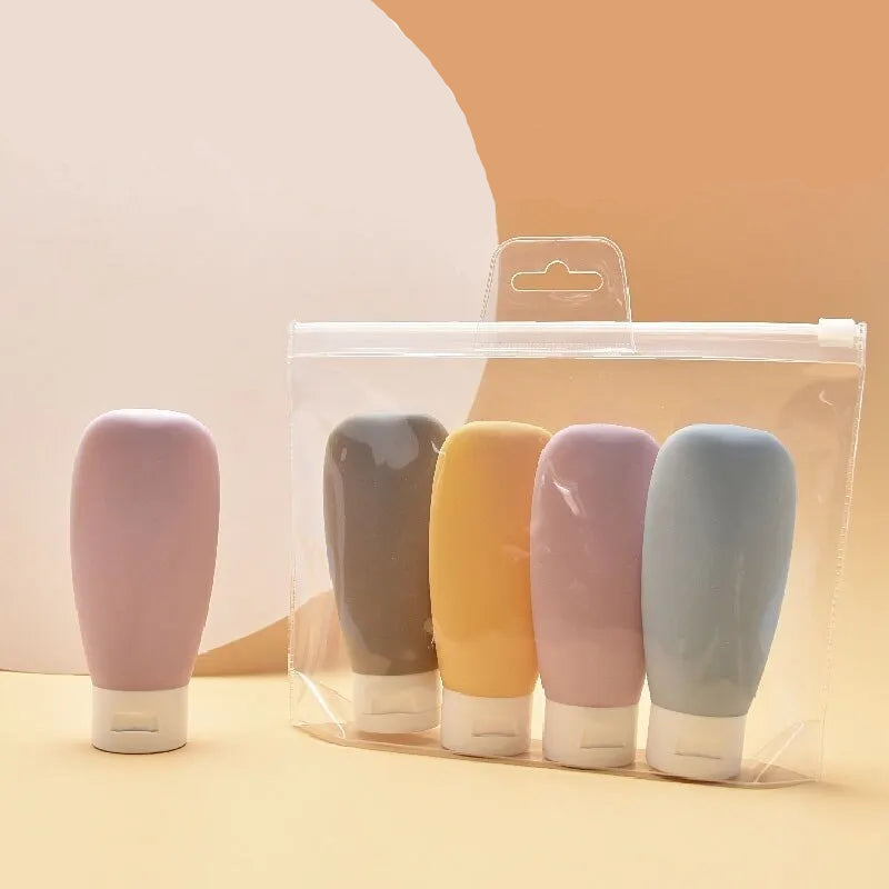 Portable Travel Set Tube Squeeze Refillable Bottles Skin Care Products Dispensing Ottle Lotion Hand Cream Body Wash Travel Set Fill Empty