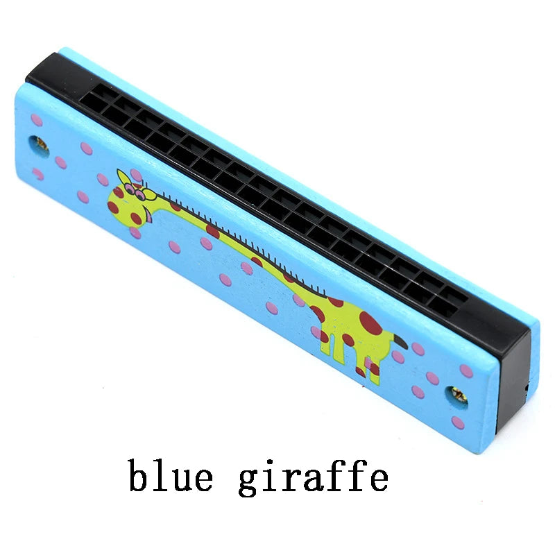 Colorful Wooden Harmonica Music Teaching Aids for Children Musical Instrument Toys Music Teaching Aids Puzzle Early Education Kindergarten Beginners