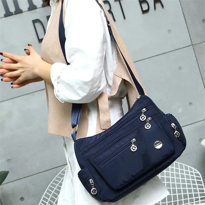 Waterproof Nylon Travel Shoulder Messenger Handbag for Women Fashion High Quality Crossbody Bag