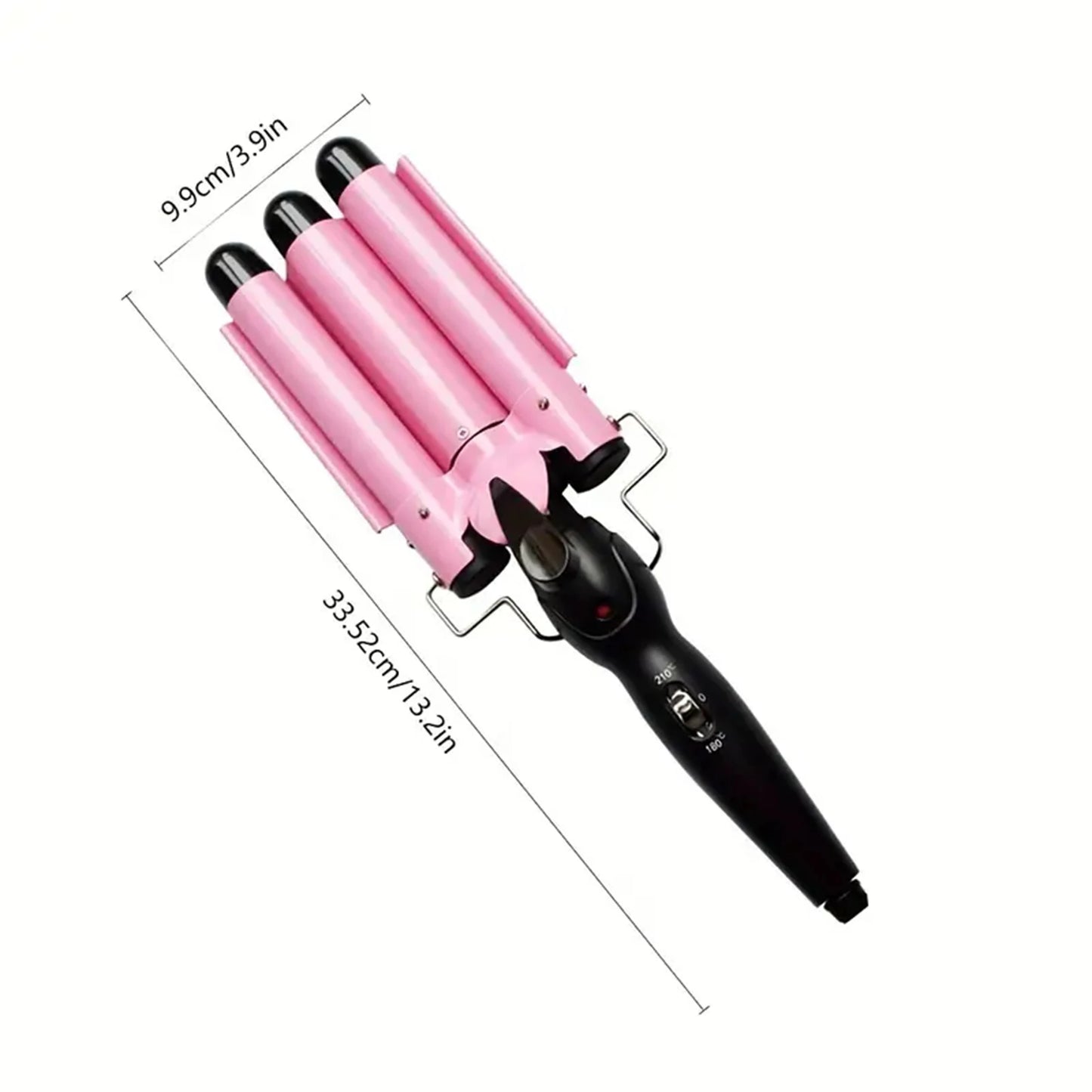 Temperature Control Professional Triple Barrel Ceramic Hair Curling Iron Styling Wavy Hair Style Tool Hair Care Accessory