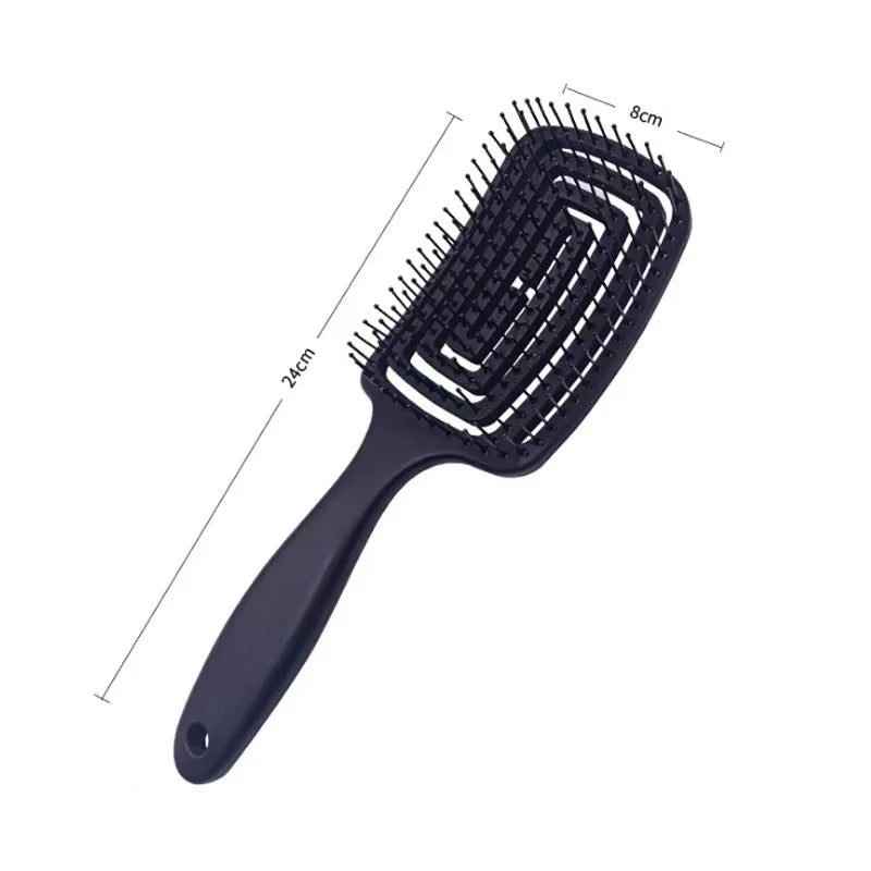 Hair Styling Hollow Out Brush Comb Scalp Massage Fast Blow Drying Detangling Hairbrush
