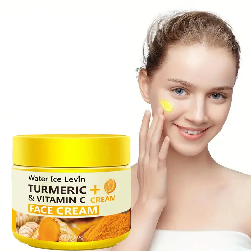 Turmeric Vitamin C Face Cream – Anti-Aging, Anti-Wrinkle, Collagen & Hyaluronic Acid Moisturizer for Skin Care – 50g