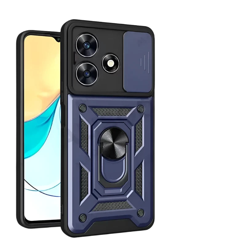 Shockproof Phone Case for ZTE Blade V50 Design 4G Camera Protection Ring Stand Magnetic Back Cover