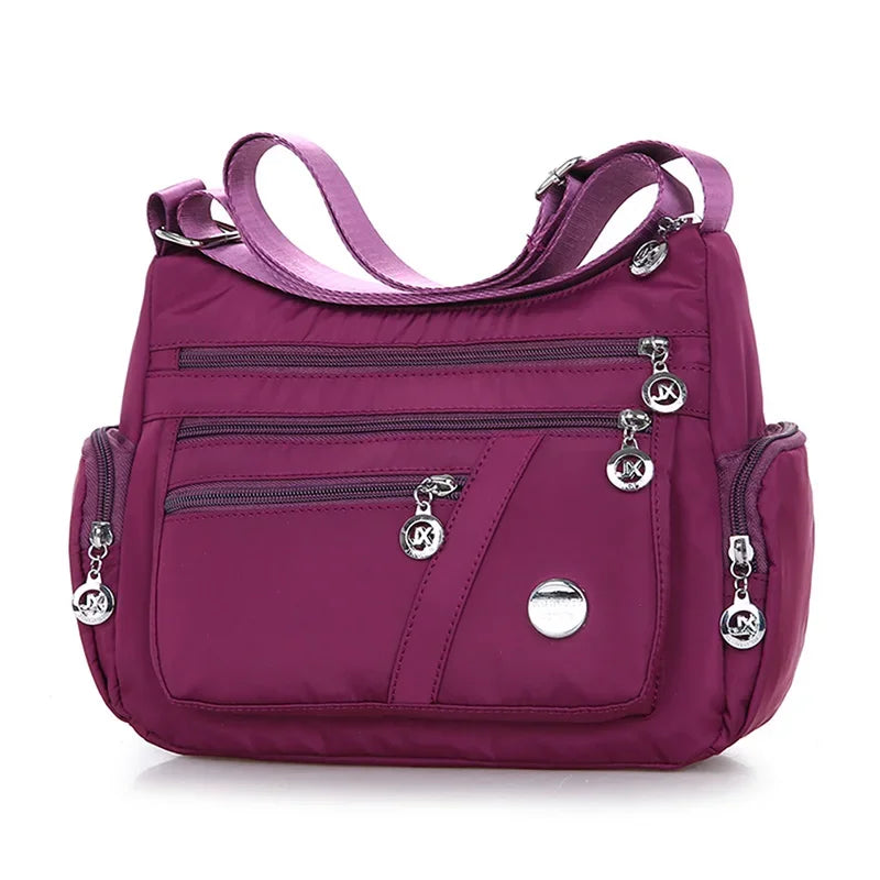 Waterproof Nylon Travel Shoulder Messenger Handbag for Women Fashion High Quality Crossbody Bag