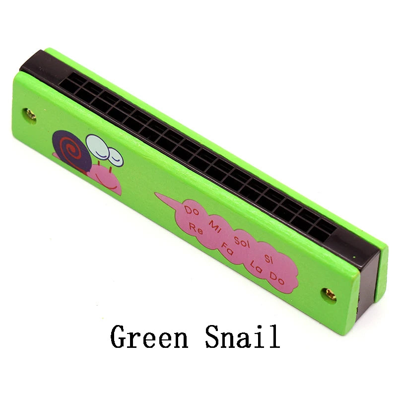 Colorful Wooden Harmonica Music Teaching Aids for Children Musical Instrument Toys Music Teaching Aids Puzzle Early Education Kindergarten Beginners