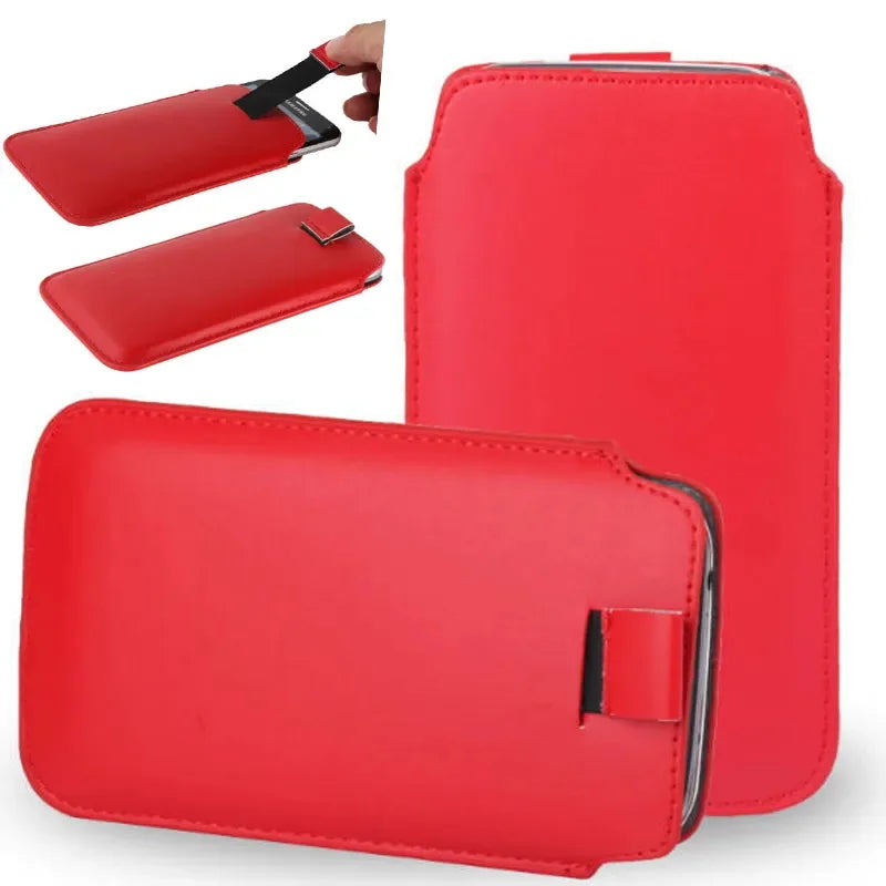 Luxury Leather Phone Sleeve Bag Case for BlackBerry Motion Aurora DTEK60 Leap DTEK50 Protective Cover