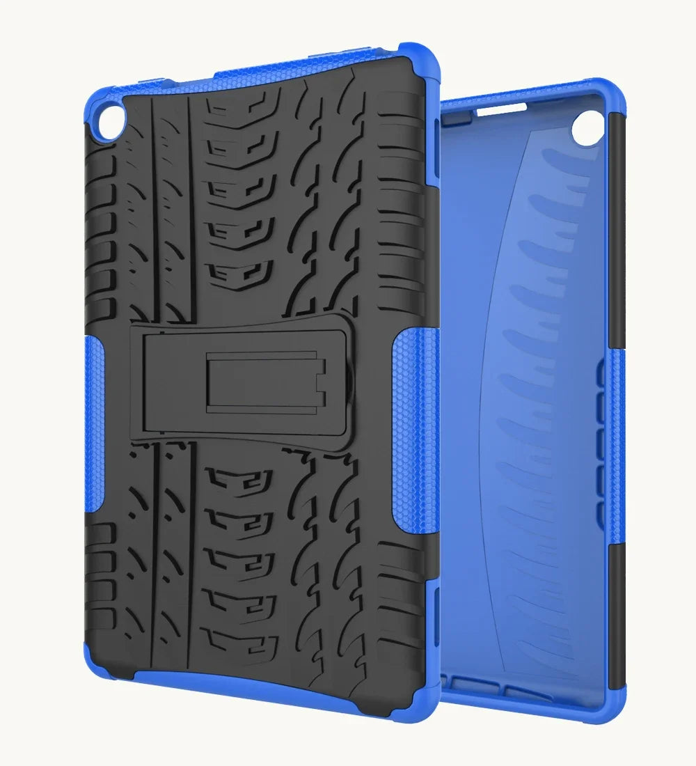 Durable Plastic and Silicone Shockproof Stand Case for Amazon Fire Max 11 HD10 HD8 and Fire 7 Protective Cover TPU+PC Shell