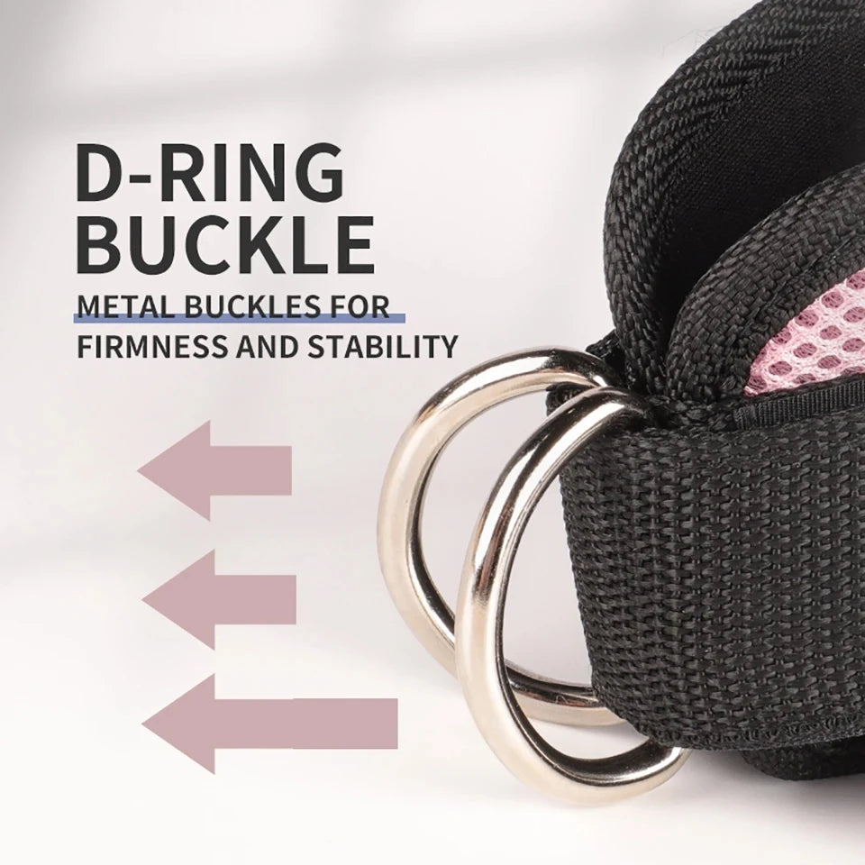 Fitness Padded Ankle Straps Cuffs for Cable Machines Leg Exercise Workouts Fully Adjustable and Breathable