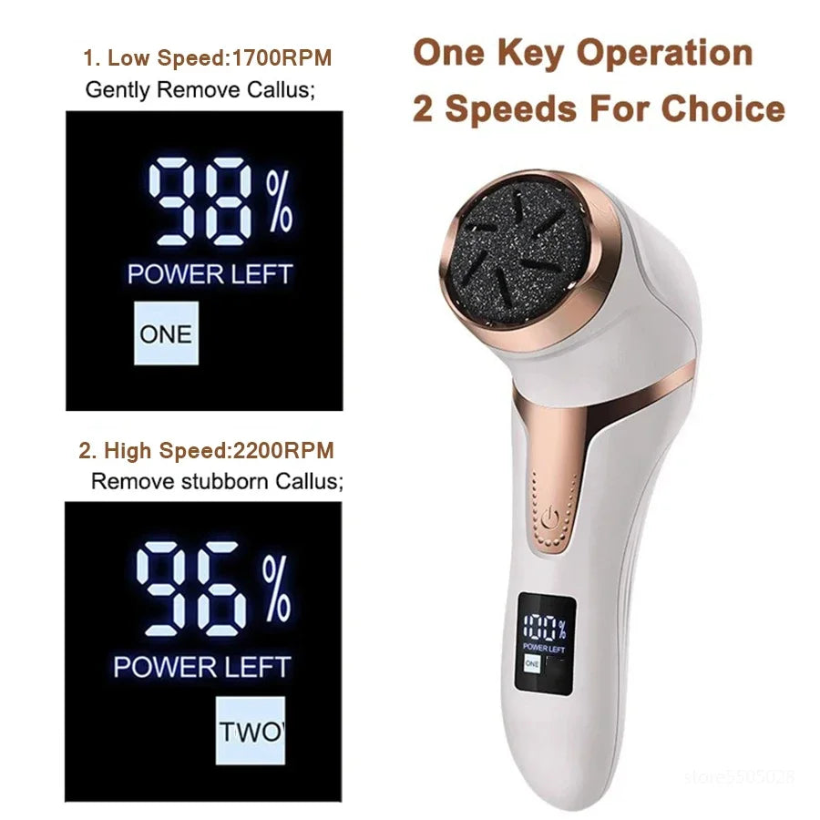 Rechargeable Electric Foot File Pedicure Machine Callus Remover Heal Cracked Feet Dead Skin Scrubber Grinder Tools