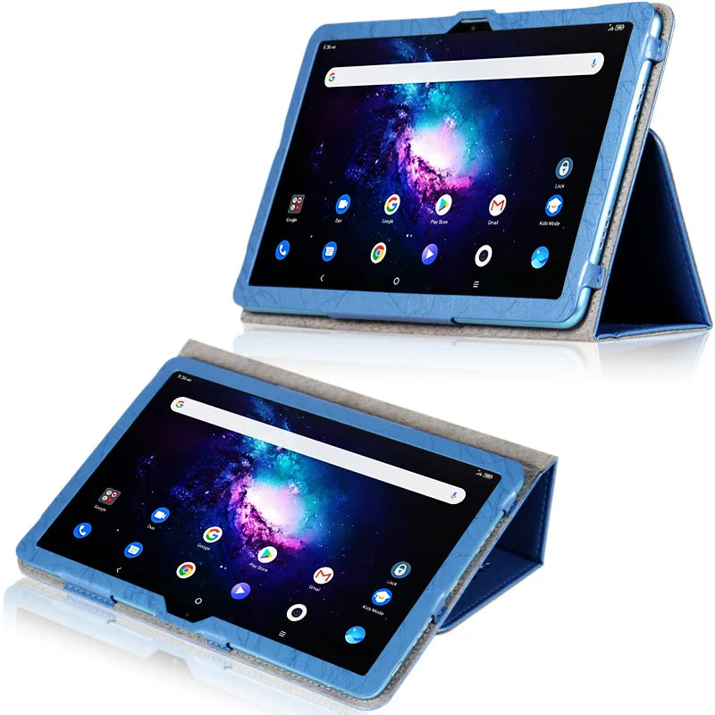 Luxury Embossed Leather Stand Case for Acer Iconia Tab P10 10.4" Inch Tablet PC Cover with Hand Strap and Magnetic Closure