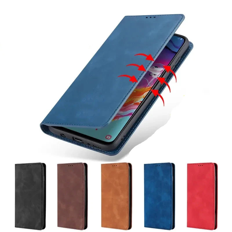 Luxury Flip Wallet Leather Phone Case for Nokia X100 Plus X30 X20 X10, 3.2 3.4 4.2 5 5.1 X5 5.3 5.4 6 X6 6.1 6.2 6.3 7 7.1 7.2 8 8.1 Magnetic Protective Stand Cover
