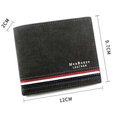 Modern Luxury Leather Wallet for Men Zipper Coin Pocket Slim Card Holder High Quality