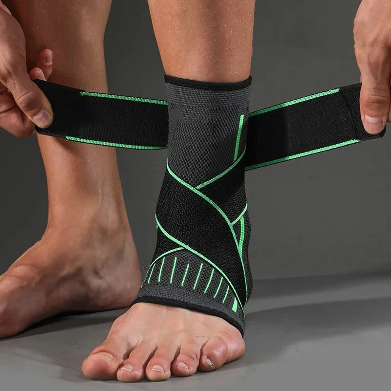 Elastic Ankle Foot Support Strap for Fitness Sports Gym Brace Protector Belt Bandage Accessory 1pc