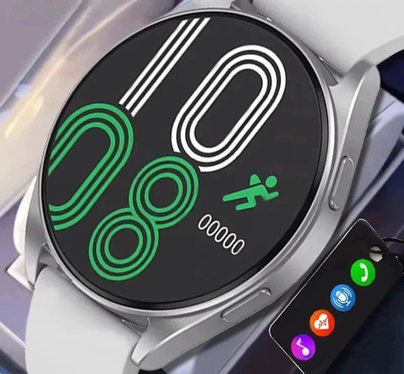 Men's and Women's Watch6 Classic Smartwatch 1.32-inch HD Screen Bluetooth Call Heart Rate Fitness Sports Smart Wrist Watch