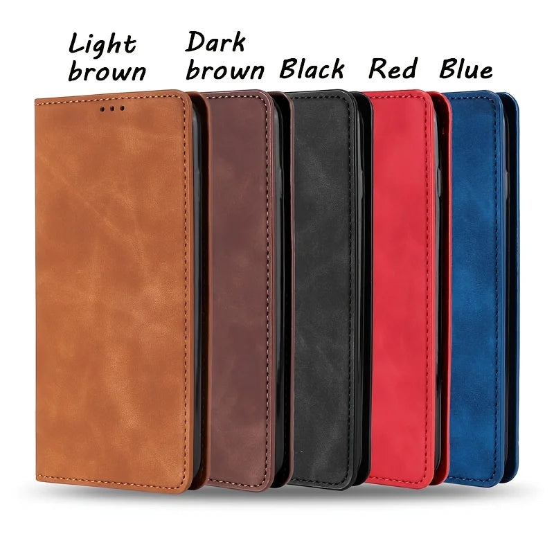 Luxury Flip Wallet Leather Phone Case for Nokia X100 Plus X30 X20 X10, 3.2 3.4 4.2 5 5.1 X5 5.3 5.4 6 X6 6.1 6.2 6.3 7 7.1 7.2 8 8.1 Magnetic Protective Stand Cover