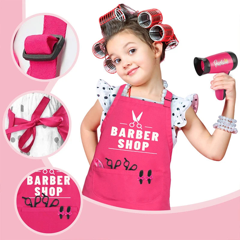 Girl's Beauty Salon Make Up Toy Kit for Kids Pretend Play Toy Party Games Girls Birthday Gift 17pcs