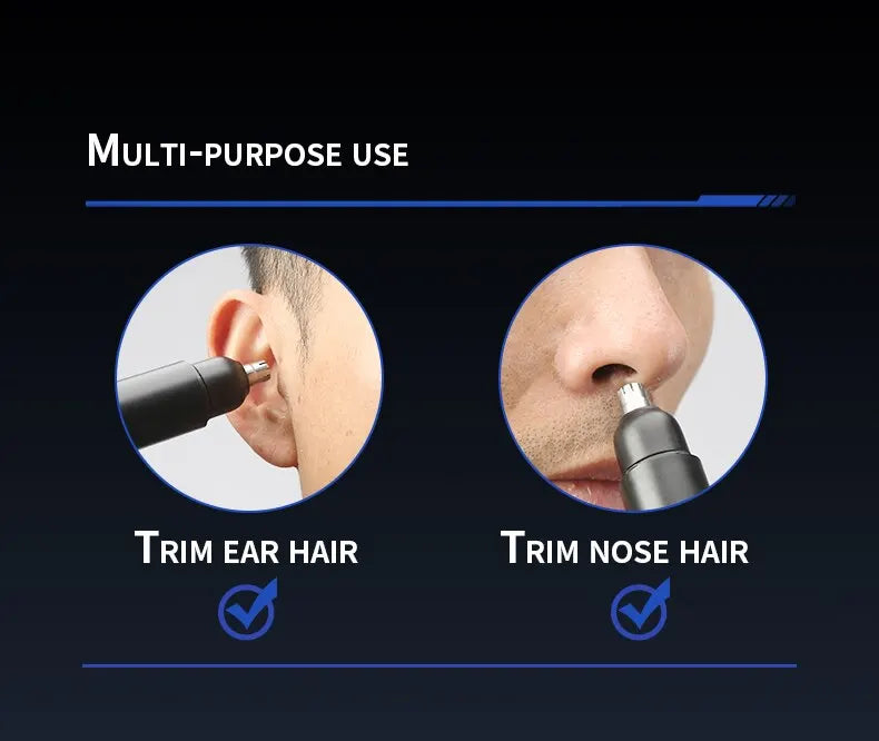 Portable Painless Ear and Nose Hair Trimmer for Men and Women Battery-Operated Personal Care Device