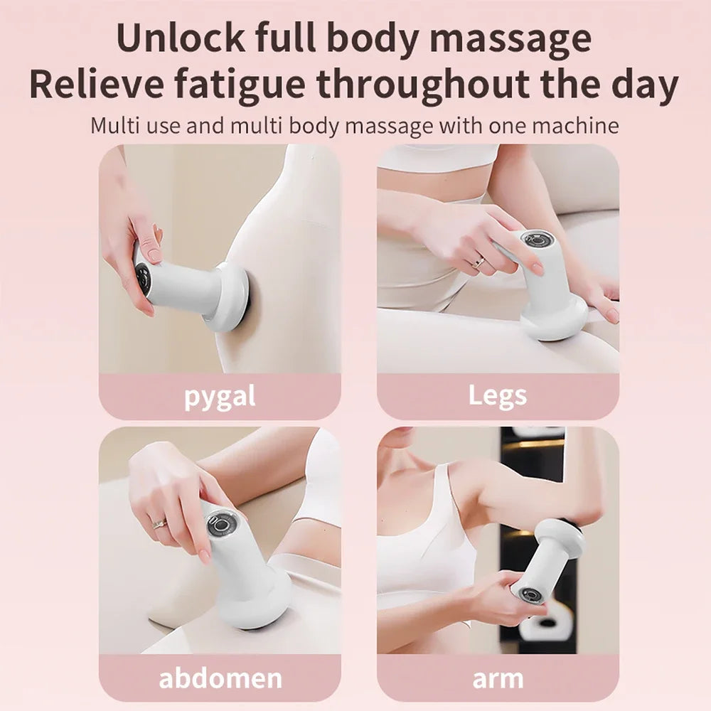 Wireless Full Body Fat Cellulite Remover Massager with 5 Massage Heads Beauty Body Sculpting Device