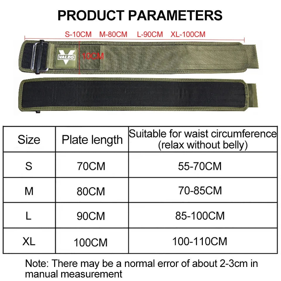 Adjustable Quick Locking Weightlifting Nylon Waist Back Belt for Men and Women Deadlifting Squatting Lifting Gym Powerlifting Back Support