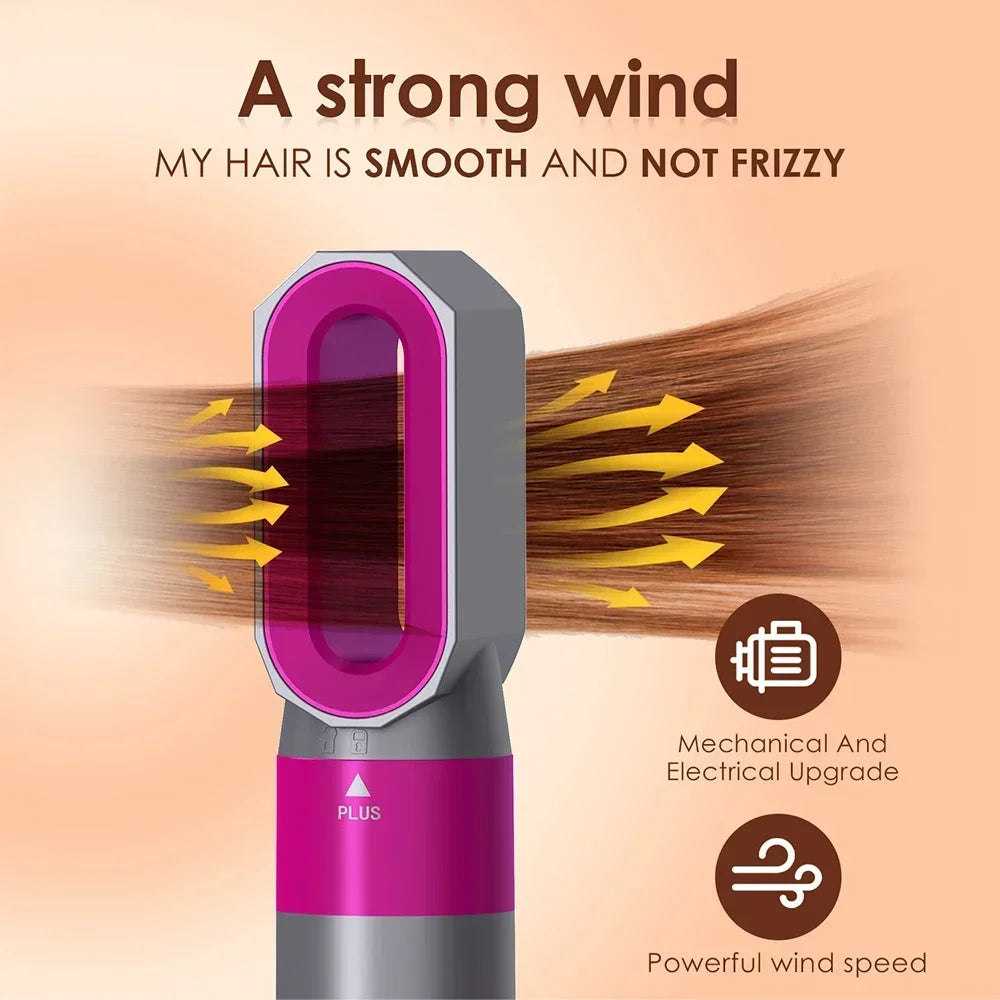 Professional Salon 5 in 1 Multifunctional Set Electric Hair Dryer Comb Curling Iron and Straightener Fast Dry Salon Style Tools