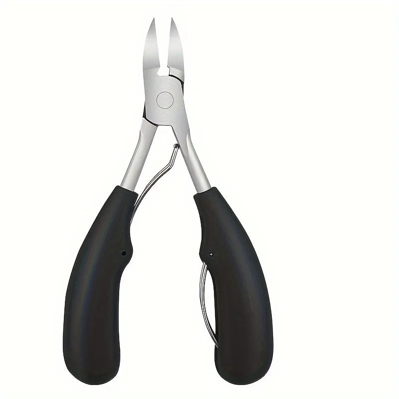 Stainless Steel Professional Grade Concave Nail Clippers for Thick Nails and Ingrown Toenails Sharp Curved Blade for Easy Trimming File Tool