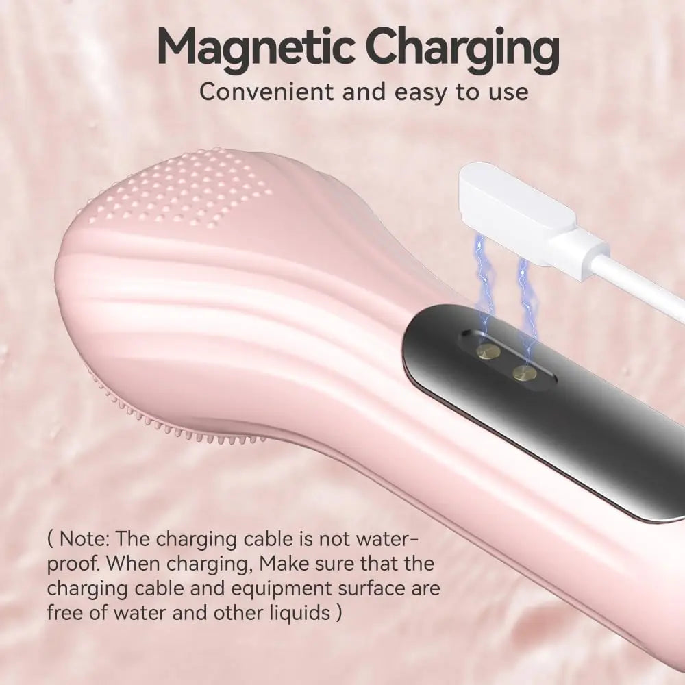 Deep Clean Sonic Waterproof Electric Facial Cleansing Scrubber Brush Rechargeable Exfoliating Vibration Pore Skin Care Tool