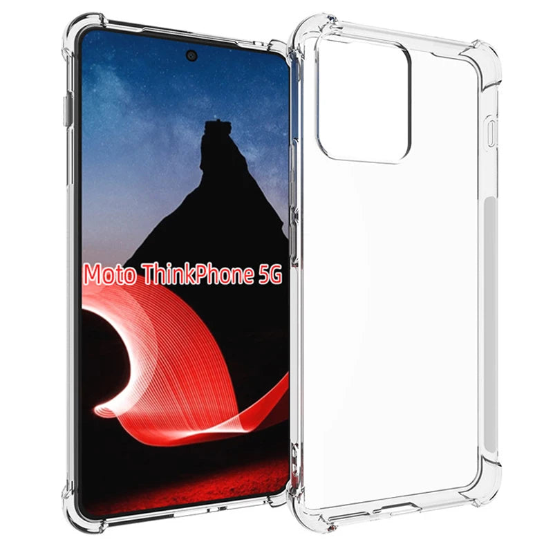 Durable Clear Soft Silicone Phone Case for Lenovo Moto ThinkPhone 5G XT2309 Shockproof Protective Cover