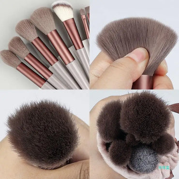 All in One Makeup Brushes 13pcs Set Soft Hair Fiber Brush Eye Shadow Brush Powder Concealer Brush Tool