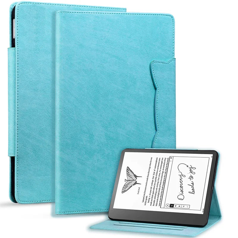 Luxury Leather Wallet Stand Case for Amazon Kindle Scribe 10.2 inch Fashion Protective Cover Scribe 2022 Released Many Colors to Choose From