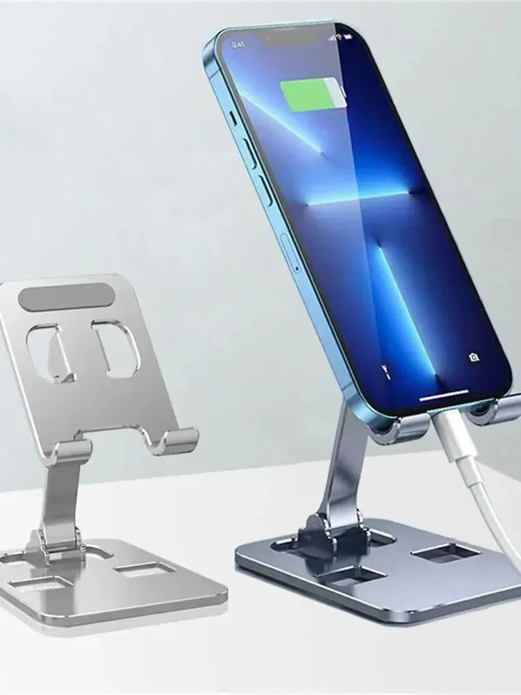 Universal Metal Foldable Desk Tablet Phone Holder Mount Stand for Apple iPad iPhone and other Brands Aluminum Alloy Desktop Bracket