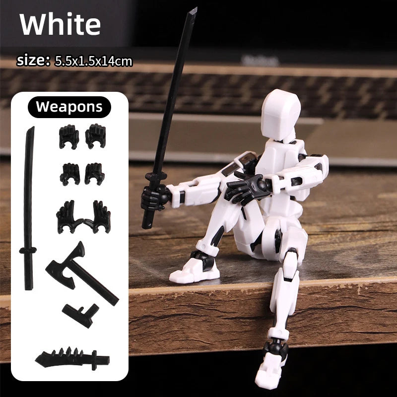 Multi-Joint Movable Action Figures Shapeshift Robot 3D Printed DIY Assemble Mannequin Dummy 13 Toys for Kids Adults Parent-children Games Gifts