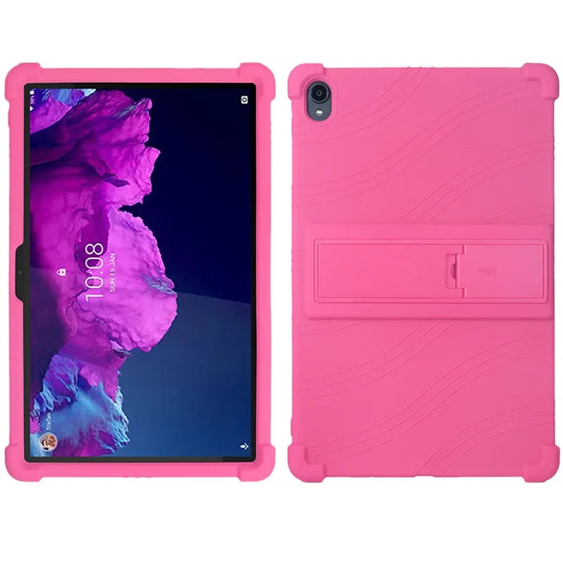 Durable Soft Silicone Case for Nokia T21 T20 T10 Tablets with Kickstand Kids Shockproof Protector Cover