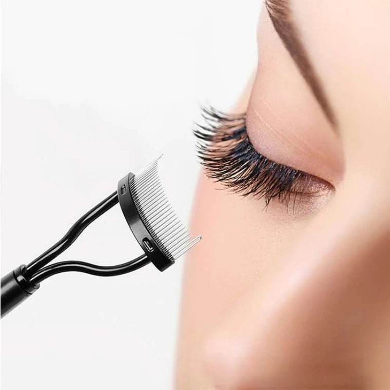 Stainless Steel Eyelash Separator Brush Comb Straighten Eyelashes for Easy Curling and Mascara Application Makeup Tool