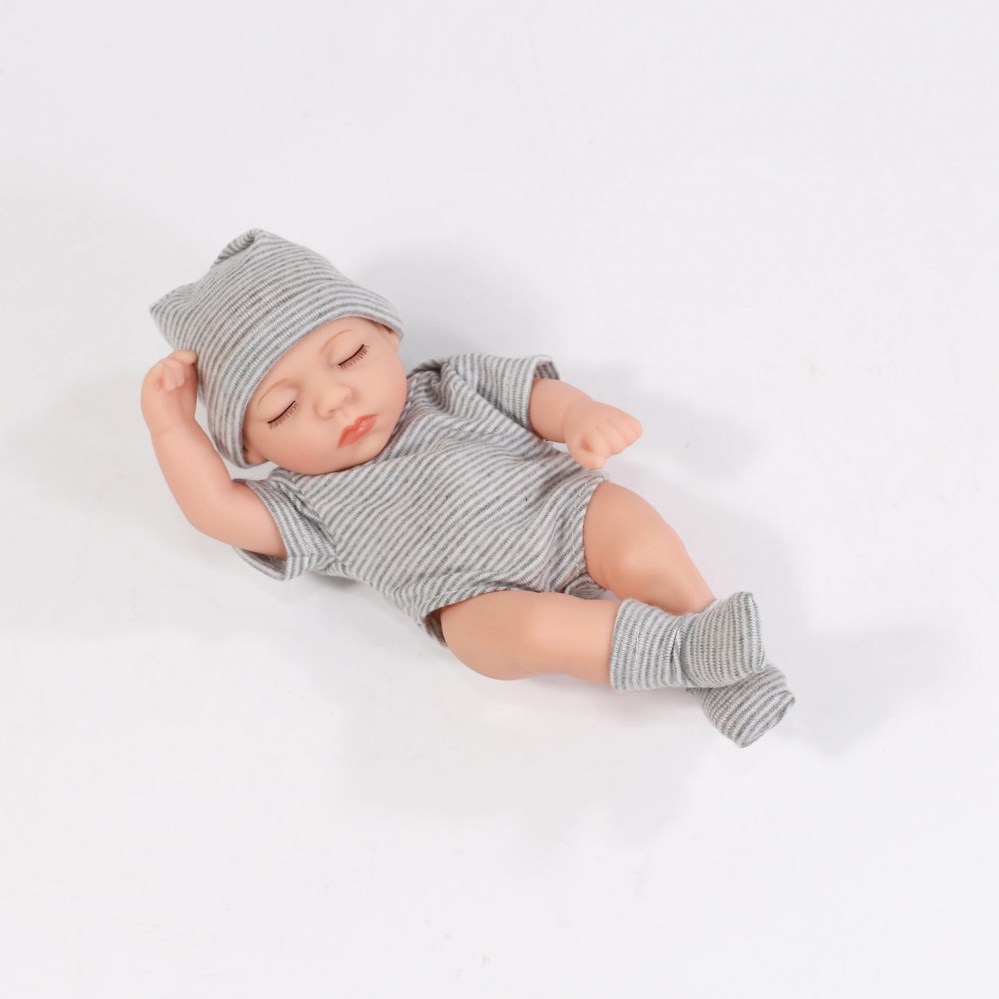 Cute Dress Up Silicone Baby Doll Toys Waterproof Vinyl Bebe Cute Mini Reborn Doll For Girls Birthday Great Gift 20cm