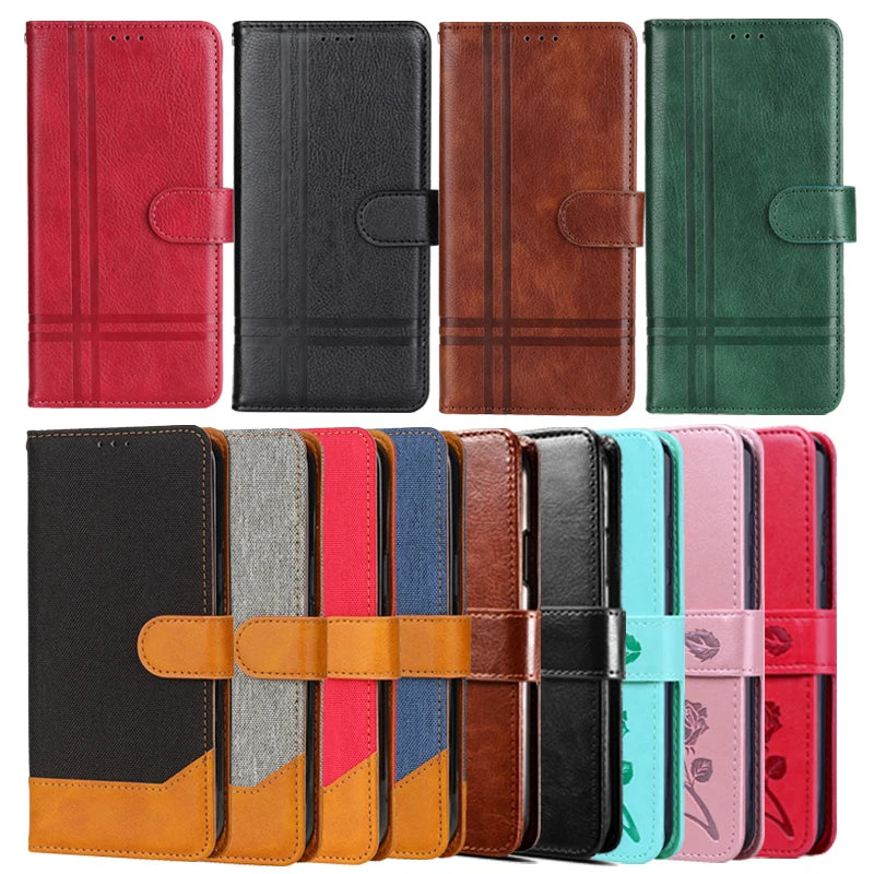 Deluxe Leather Wallet Phone Case for Lenovo Moto ThinkPhone Multiple Card Slots Stand Function Protective Cover