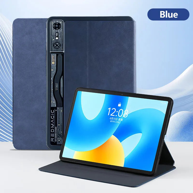 Stylish Leather Stand Case for ZTE nubia RedMagic Gaming Tablet Pro and RedMagic Nova 10.9" Flip Protective Cover